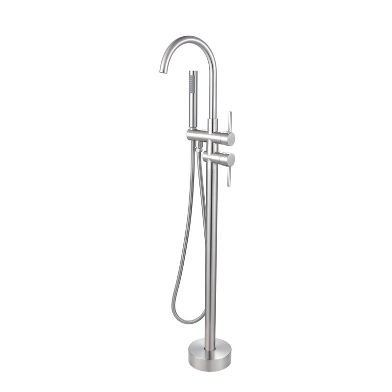 Robinet de baignoire sur pattes à poignée simple