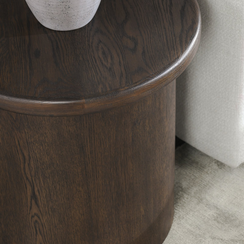 Caesar End Table, Dark Brown