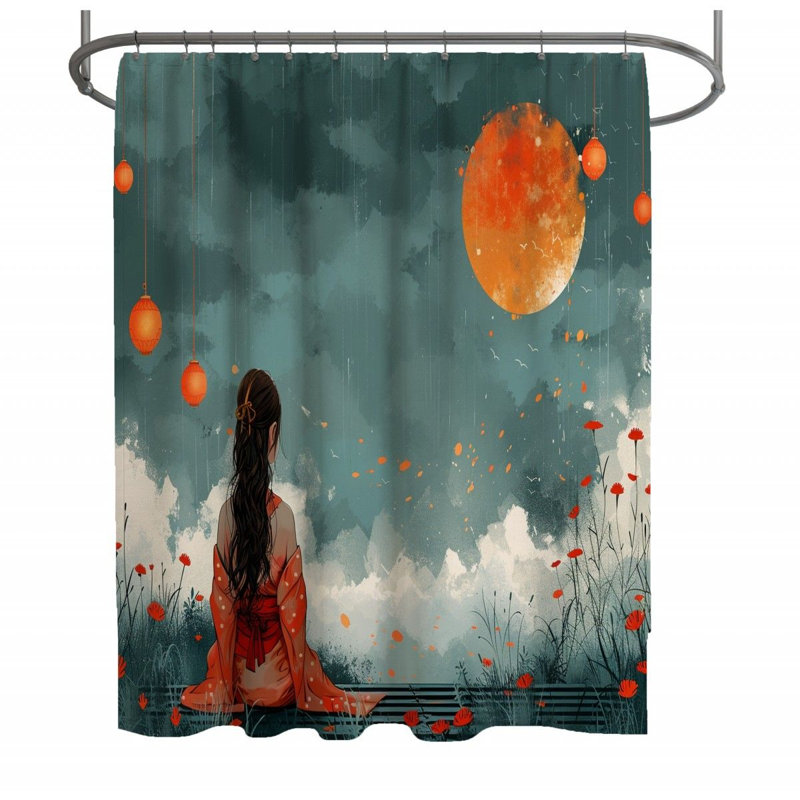 Thildi Shower Curtain, 73" H x 70" W