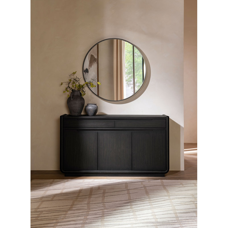 Leandro 2-drawer Dining Sideboard Server Burnished Black