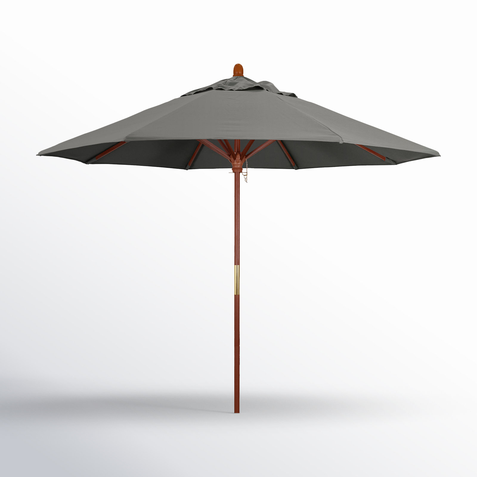Manford 108'' Sunbrella® Outdoor Umbrella, Canvas Charcoal Sunbrella® Canvas