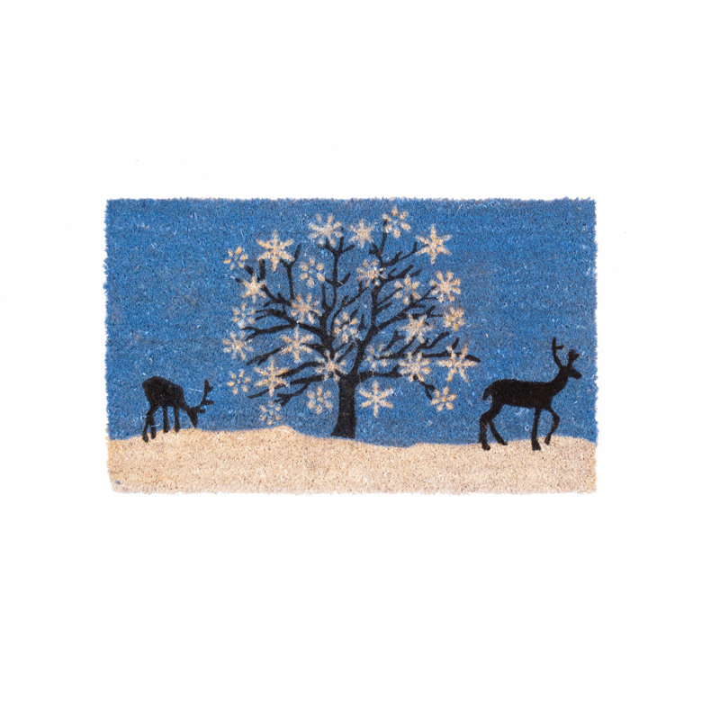 Relaxing Reindeer Doormat