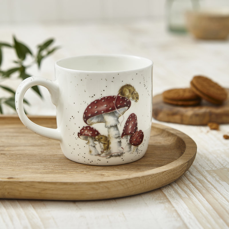 Wrendale Designs, Fine Bone China - He's a Fun-gi (Mouse & Mushroom) Mug