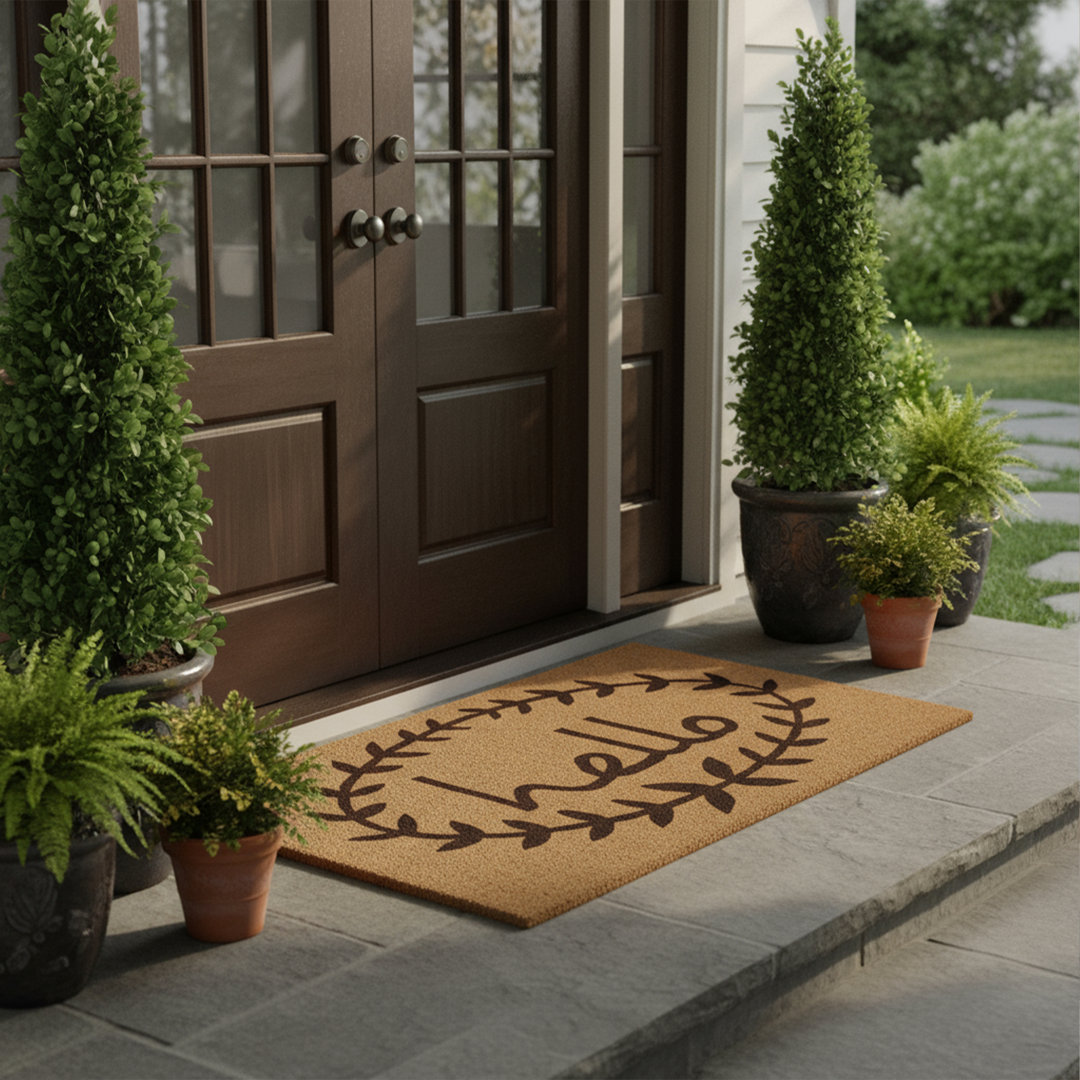 Bronsen Non-Slip Outdoor Doormat Winston Porter Mat Size: Rectangle 2' x 3'