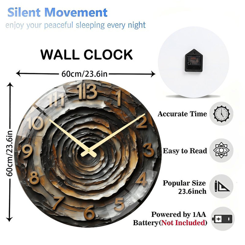 Horloge murale Spiral