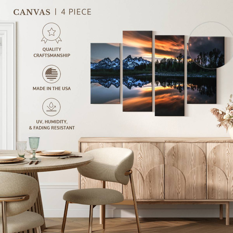Alvord Grand Teton Sunset Glow, H 22 po x l 36 po