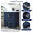 24" Modern Navy Blue Freestanding Single Bathroom Vanity with Ceramic Sink Top & Gold Hardware