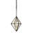 Marcia 1-Light Mini Pendant - Matte Black/French Gold