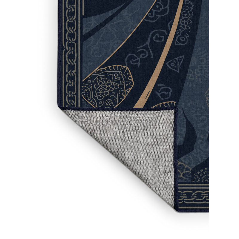 Tapis marocain gris bohème lavable à la machine Titus Merlin, 3 x 5