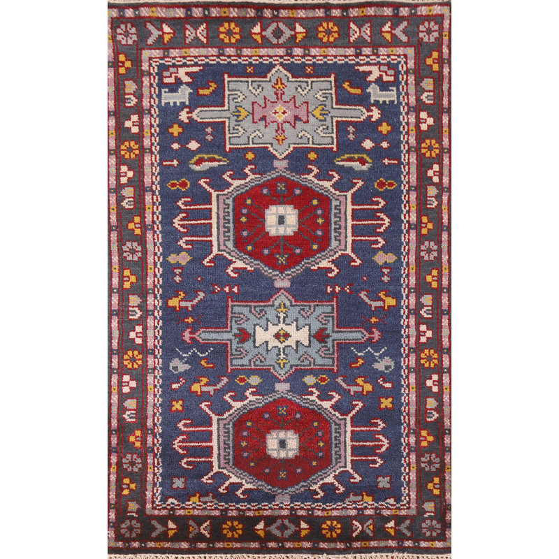 Tapis indien bleu 3x5
