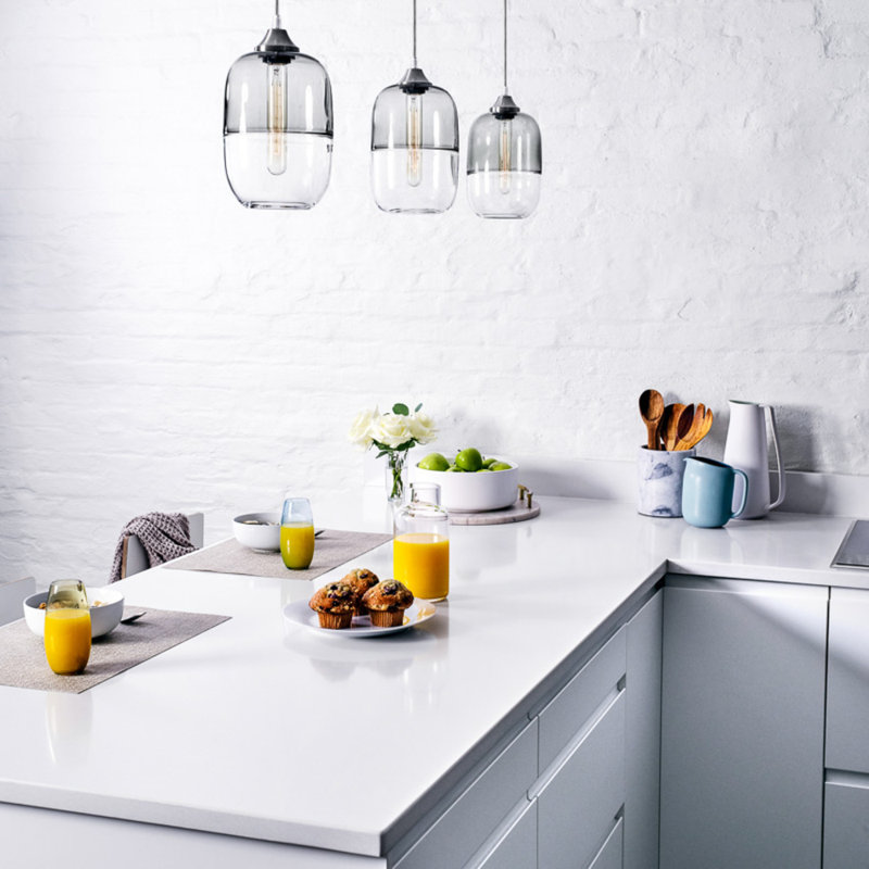 Encalmo 1 - Light Pendant, Gray/Clear