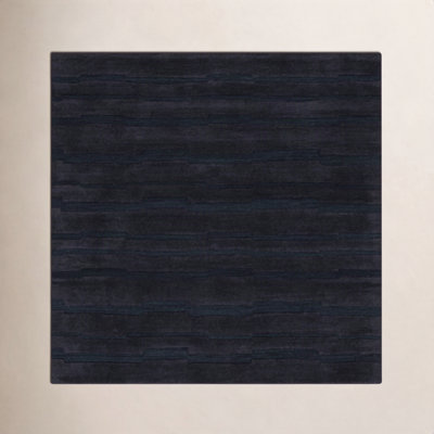Fairborn Black Hand-Tufted Wool Rug