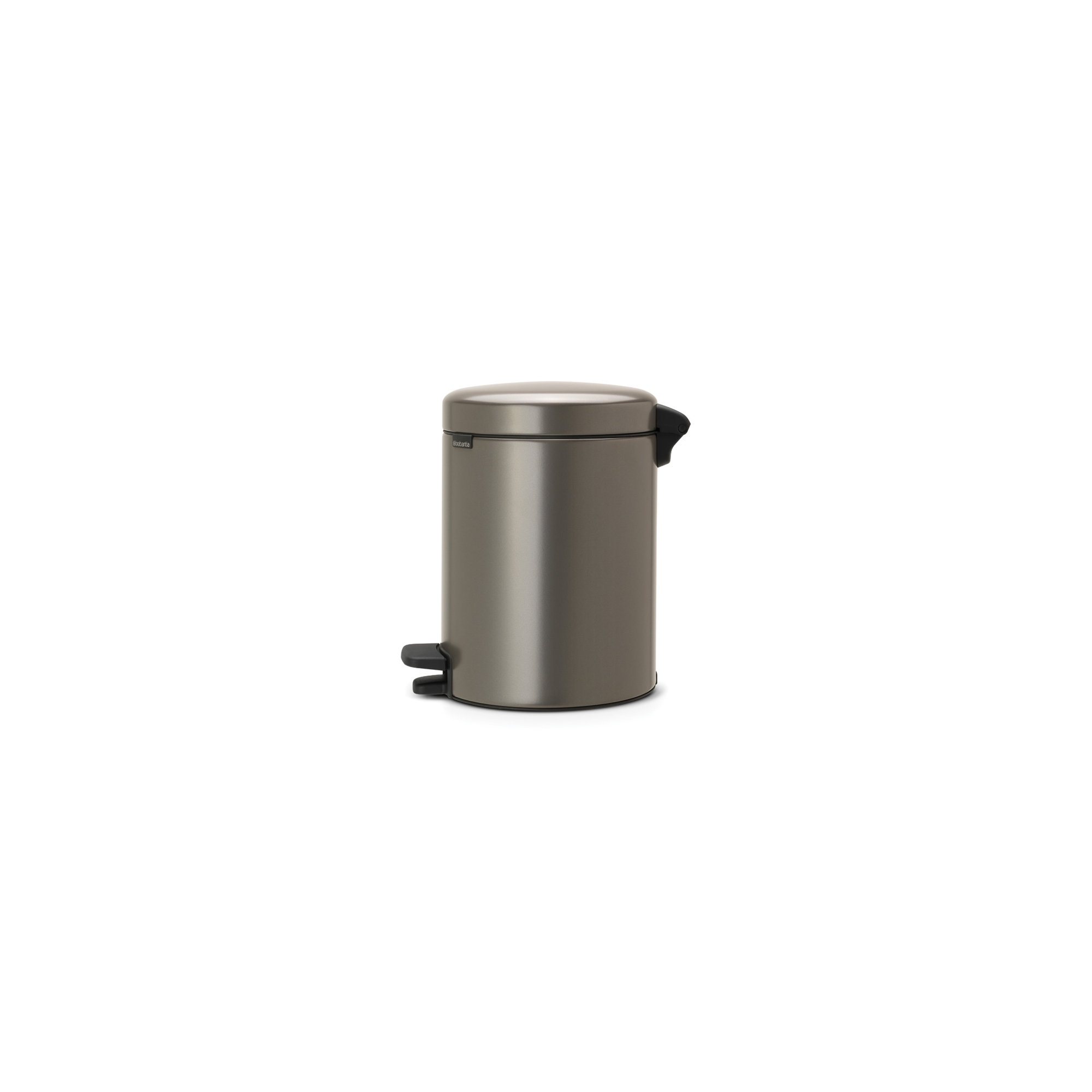 Brabantia NewIcon Step On Trash Can, 1.3 Gallon (5 Liter), Platinum