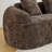 Compression Sofas, Brown Chenille 2 Seat Compact Modern Couch for Home