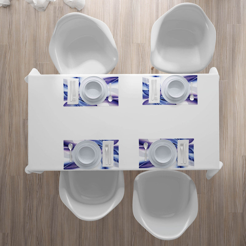 Polyester Abstract Rectangle Placemat