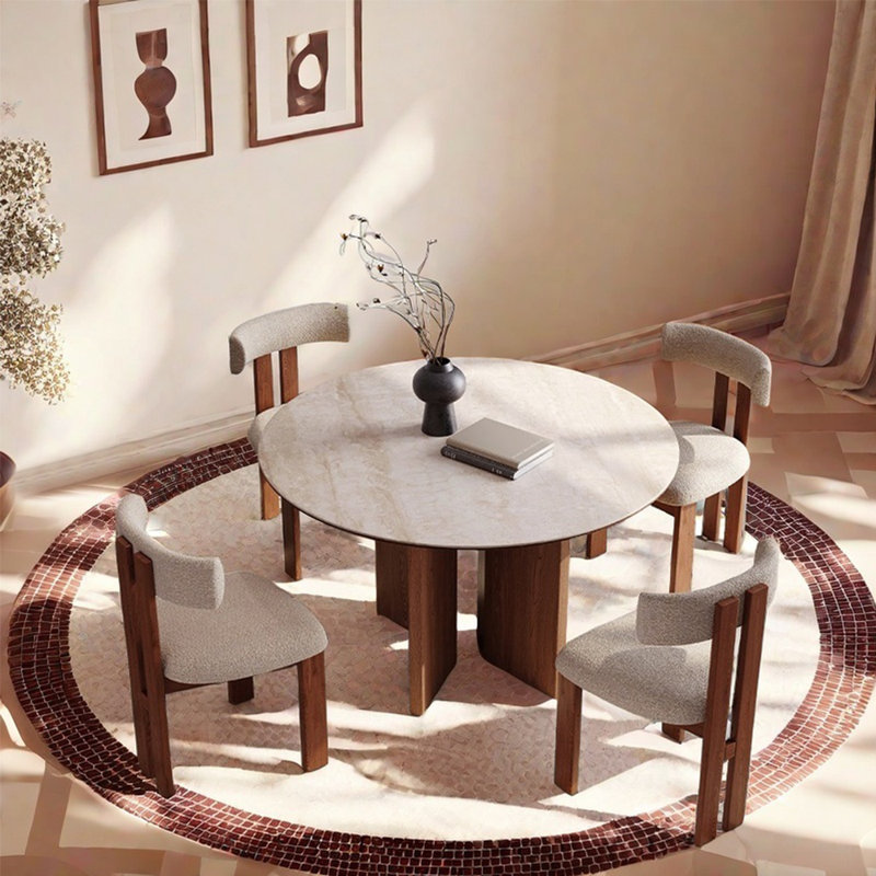 Ensemble de table de salle à manger de style français rétro