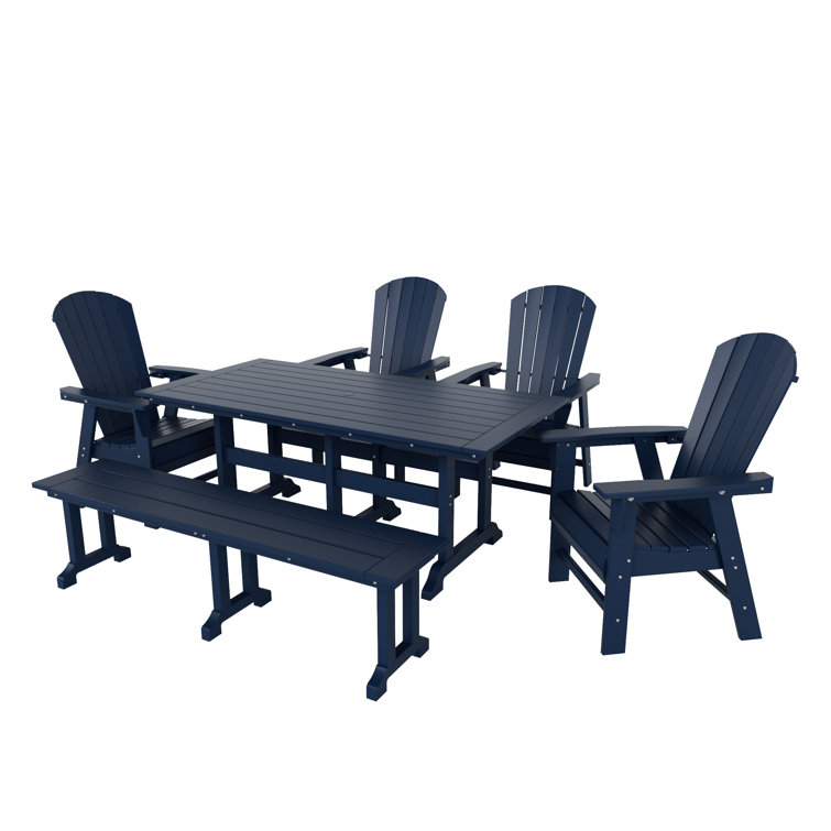 Arnone 6 - Person Patio Dining Set with Rectangular Table
