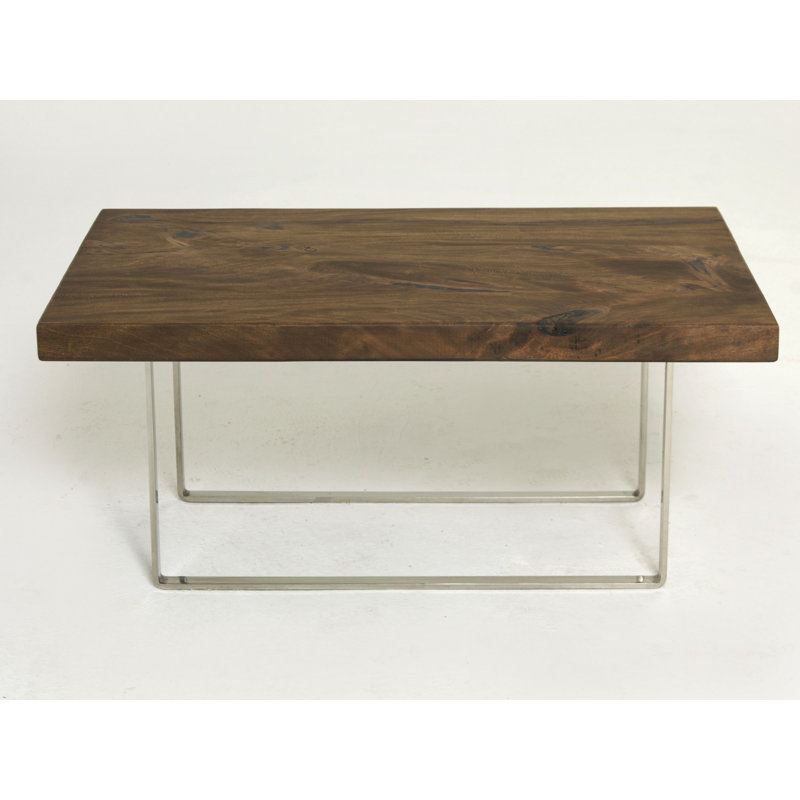 Herluf Solid Wood Sled Coffee Table