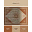 Tapis marocain doux et moelleux d'inspiration mondiale Schroeder en brun - reliure beige-1523405321