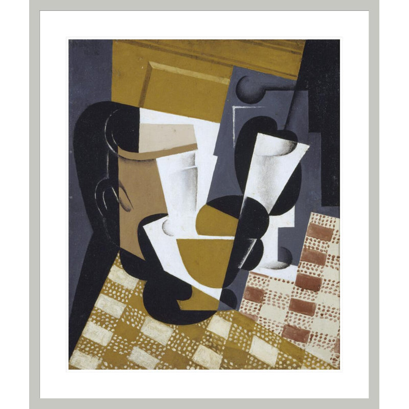 Broc et verre par Juan Gris, H 39,15 po x l 33,5 po