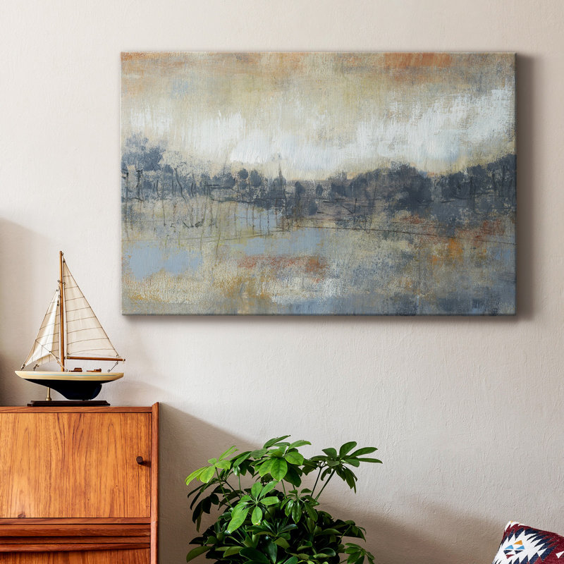 «Cool Grey Horizon I», reproduction sur toile tendue, H 18 po x l 27 po