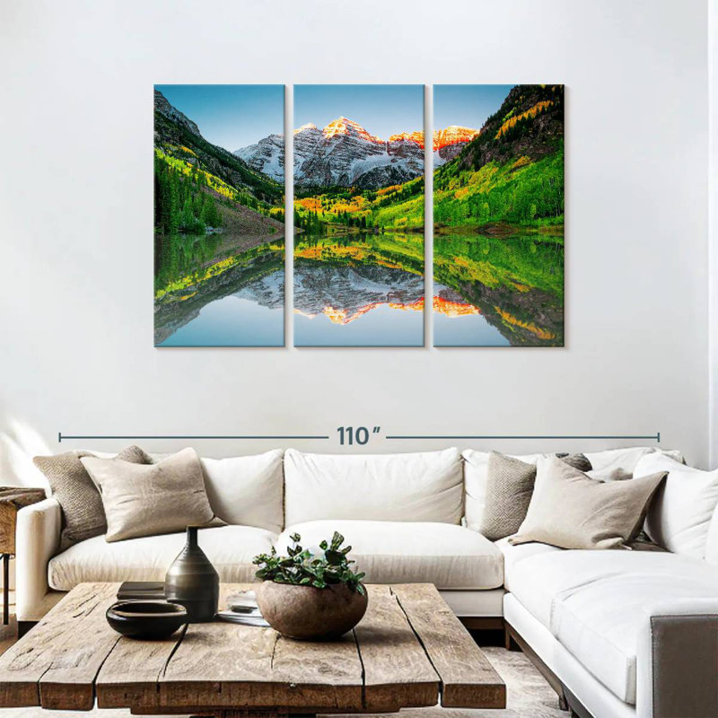 Alvord Maroon Bells Mountain Sunrise, 48" H x 74" W