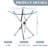 Babb Glass Cross Legs End Table-339584614