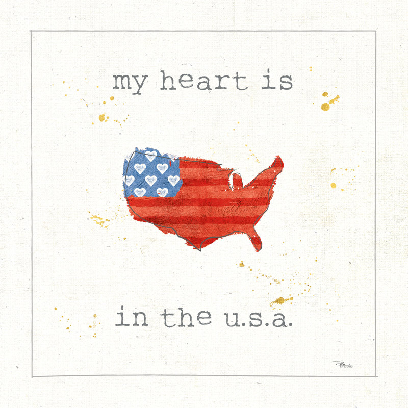 USA Cuties II 1 Piece Wrapped Canvas Wall Art, 30cm H x 30cm W x 3.8 cm