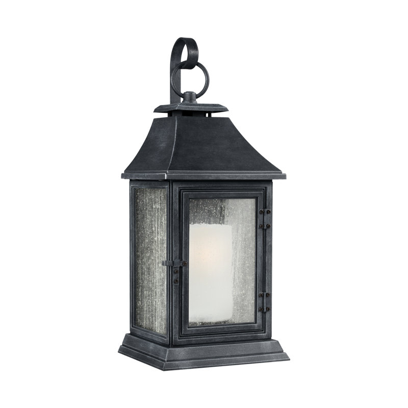 Shepherd - Light Outdoor Wall Lantern, Dark Weathered Zinc, 25.63" H x 8.5" W x 9.63" D