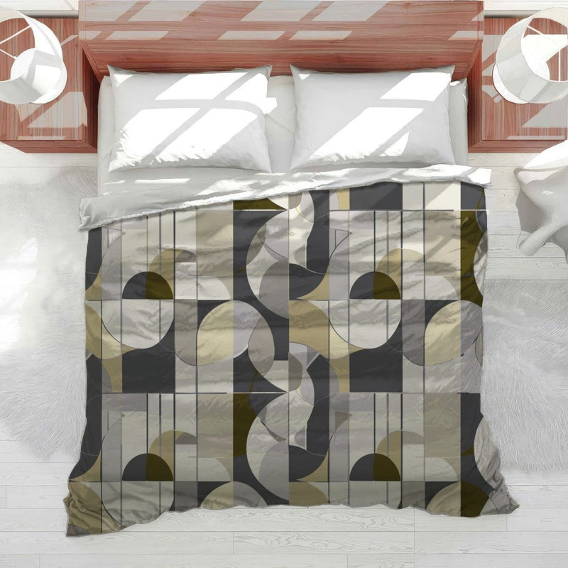 Geometric Design Cool Cotton Blend Comforter, Twin Comforter