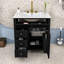 Meuble-lavabo élégant avec 3 tiroirs et construction durable-710881467