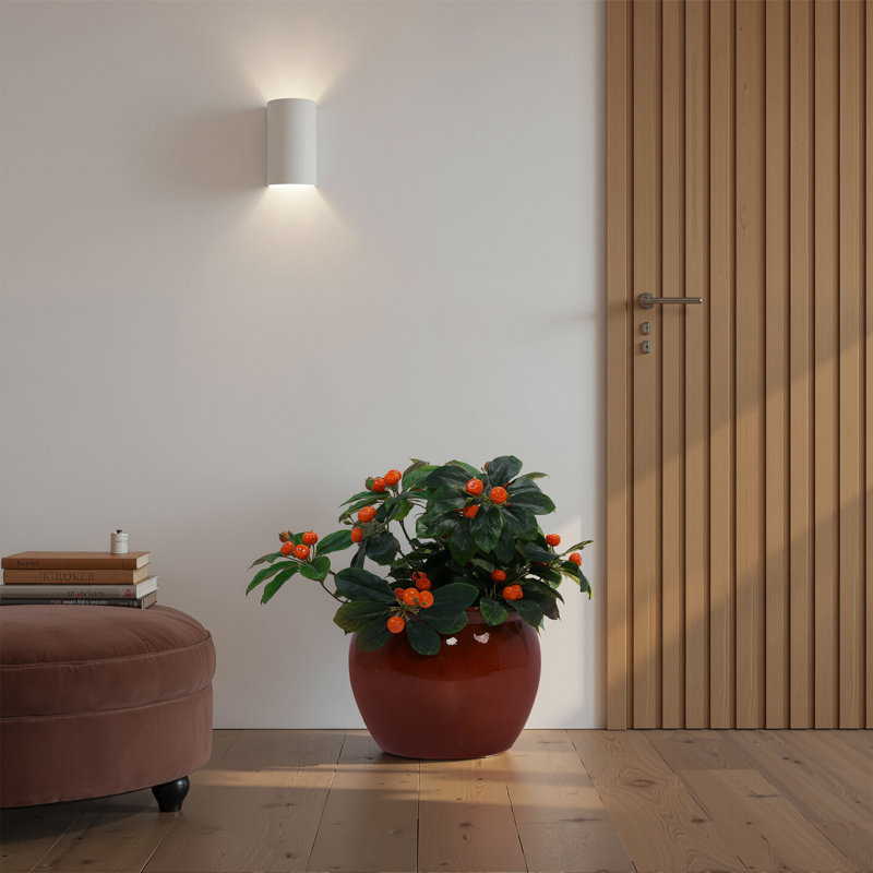 Ensemble de 3 pots de fleurs décoratifs pour l'extérieur 15 "en céramique avec pot de drainage, Rouge