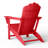 Outdoor Poly HDPE Adirondack Chair with Cupholder-2078769946