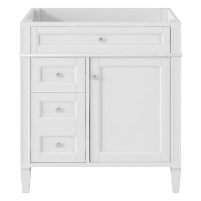 Modern Bathroom Vanity with 2 Drawers and Tip-out Drawer Ample Storage for Organized Bathrooms Basin Not Included
