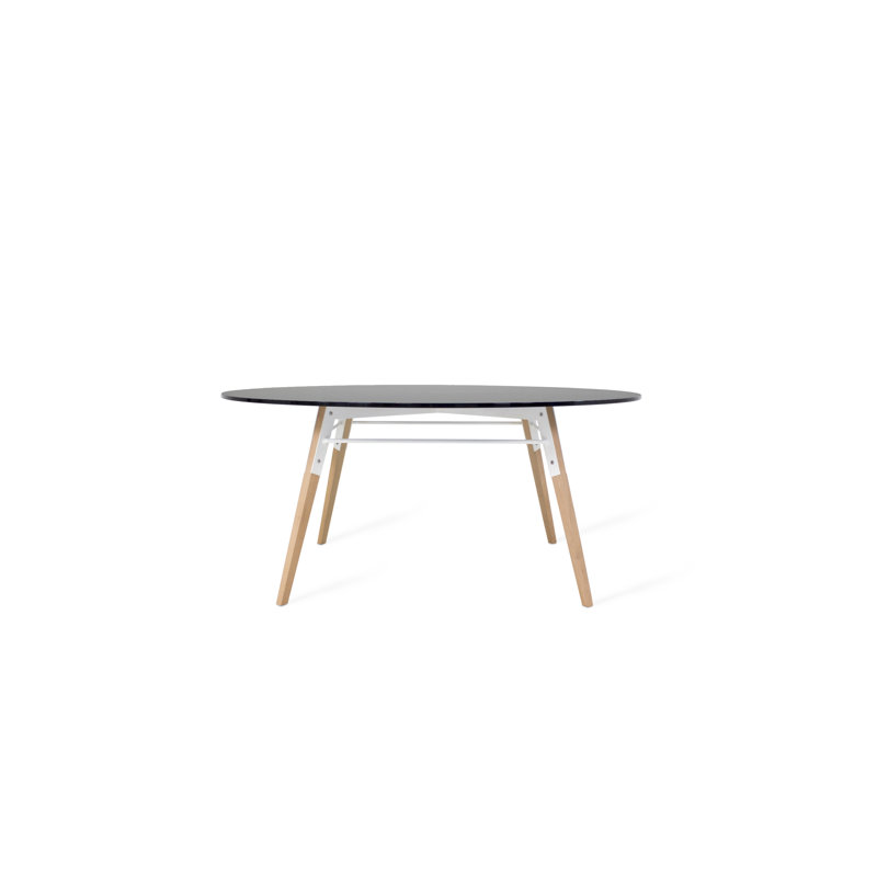 Table basse Ross, Érable / Blanc