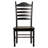 Classic Black 42" Dining Chair with Curved Ladder Back Support-9230731