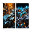 Ensemble d'art numérique sur toile fourmis Pixelated-162901290-162901293