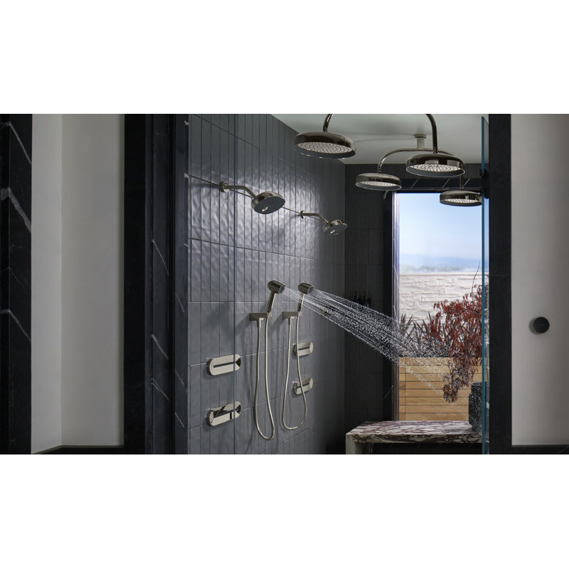 Statement Iconic Dual Shower Arm, Vibrant Brushed Bronze
