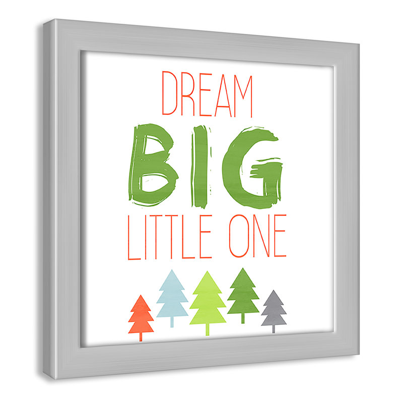 Dino Brave 2, art encadré, 8" H x 8" W x 1.18" D, Encadré de boîte argent