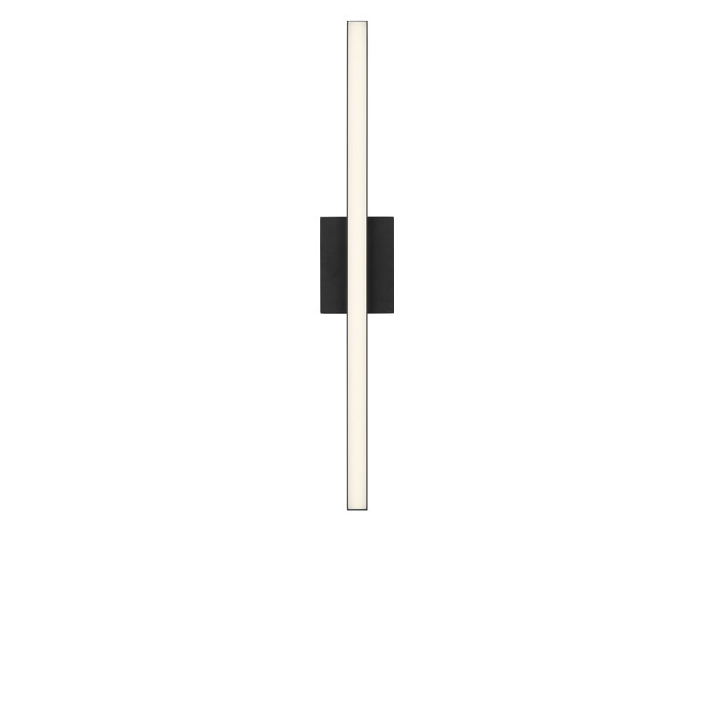Meuble-lavabo à DEL, H 4,5 po x l 30 po x P 2,25 po, Nuit noire