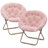 Upholstered Round Saucer Chairs Lounge Chairs, Foldable Papasan Chairs Reading Chairs for Bedroom-920271713-895868162