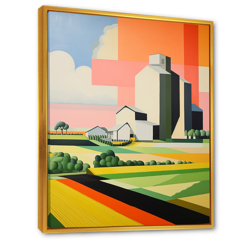 «Tarquility In The Countryside II», reproduction sur toile, Cadre flottant doré, H 32 po x l 24 po