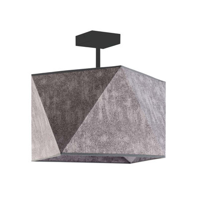 Demarian Fabric Semi Flush Mount