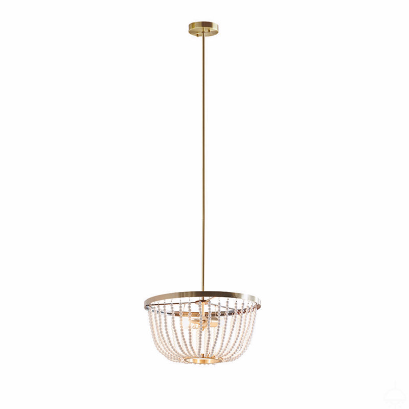 Lustre perlé 2 lumières