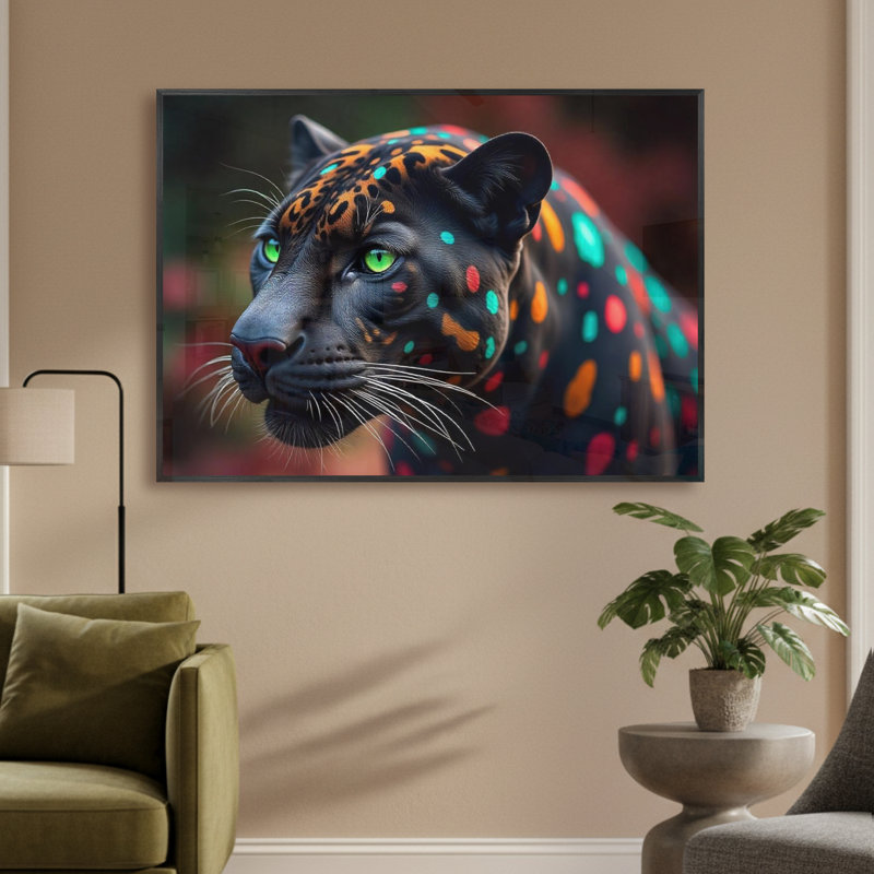 Single Picture Frame LED Illuminated Wall Art Wall Art on Glass / Aluminium, 50 cm H x 60 cm W
