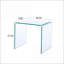 Table basse en verre trempé trempé pour le salon / extérieur, facile à nettoyer et amp; Conception transparente durable