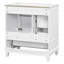 Freestanding vanity cabinet with ceramic basin-515965978
