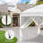 11 Ft. W x 11 Ft. D Outdoor Pop Up Soft Top Steel Patio Gazebo with Netting-113689401