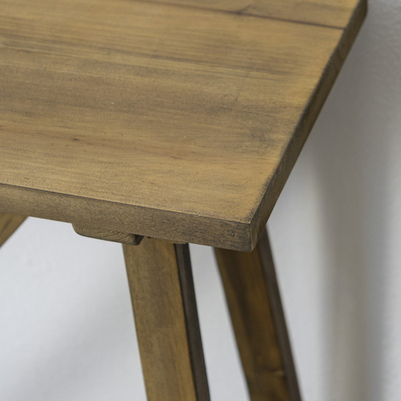  Console en bois massif Fawaka, H 29,9 po x l 43,2 po x P 11 po