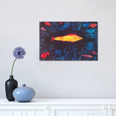 The Golden Fish by Paul Klee - Wrapped Canvas Print